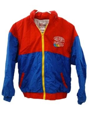Vintage Chase Authentics Jeff Gordon Jacket Kids XL Blue Red Nascar Hooded #24